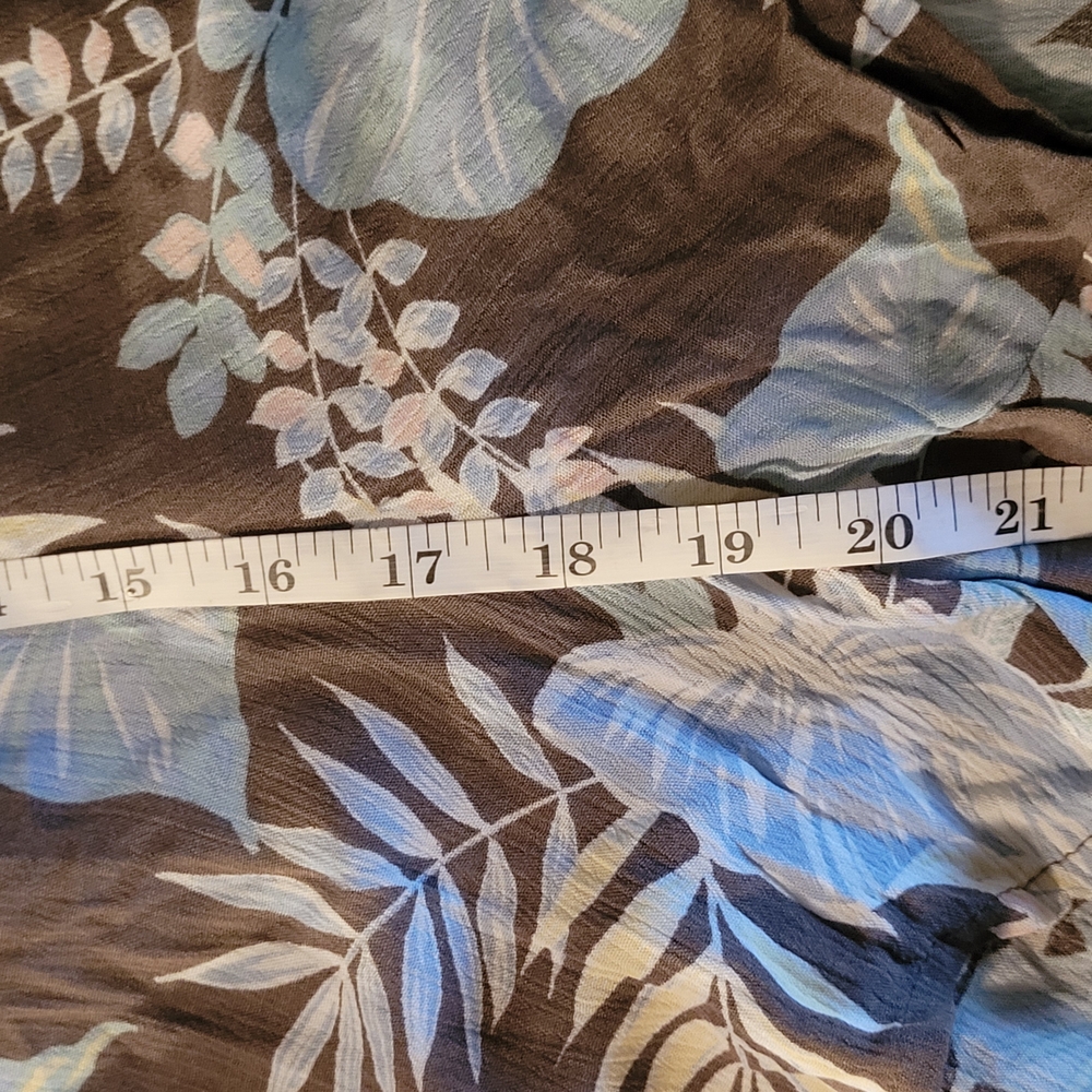 Torrid Brown and Blue Floral Jumpsuit - Picture 14 of 16